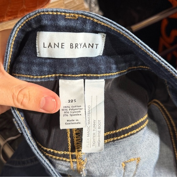 Lane Bryant Tighter Tummy High-Rise Bootcut Jeans Blue Size 22S Flare Stretchy - Picture 9 of 10